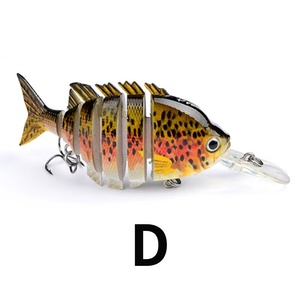 <span class=keywords><strong>Leurre</strong></span> de pêche personnalisé à 6 segments, type bib, pour la pêche au prédateur - Product Image 5