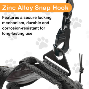 卸売ヘビーデューティー戦術犬用ハーネス、リード付き、伸縮性のあるアンチプルデザイン、トレーニングやアウトドアアドベンチャーに最適 - Product Image 4