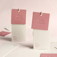 Étiquette volante en papier de style naturel écologique, personnalisée avec logo de marque, vente en gros d'usine pour vêtements