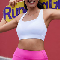 Soutien-gorge de sport push-up sexy à bretelles croisées pour femmes, vente en gros, hauts courts personnalisés pour l'entraînement avec extensibilité quadridirectionnelle pour la gym, le yoga et l'exercice
