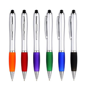 M007 Wholesale Advertising Cheap promotional <b>Pen</b> With Stylus Custom Logo Plastic Ballpoint <b>pen</b> - Product Image 2