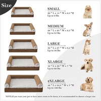 Coussin de canapé orthopédique avec housse imperméable amovible, mousse à mémoire de forme, lit pour chien de taille moyenne à grande