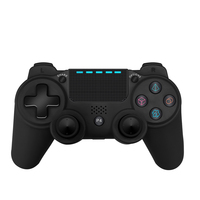 Manette sans fil à double vibration pour PS4, fonction turbo programmable, compatible Android, iOS, PC, joystick et gamepad