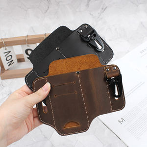 내구성 있는 가죽 전술용 칼집 벨트 장착형 멀티툴 홀더 (칼 및 손전등용) 헤비듀티 아웃도어 기어 액세서리 - Product Image 2