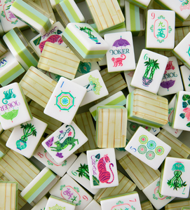 Decor-Style Premium Acrylic Cloisonne Inspired Luxury Style <b>Mahjong</b> <b>Set</b> With Gift Box for Collectors and Players - Product Image 5