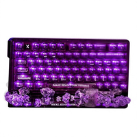 Clavier mécanique filaire K75 avec rétroéclairage RVB, design futuriste, personnalisable pour le jeu, le bureau et la maison