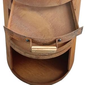 Vente en gros Barbecue d'extérieur en bois personnalisé en acier corten Foyers à bois d'extérieur avec barbecue <span class=keywords><strong>Plancha</strong></span> - Product Image 5