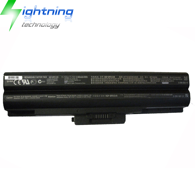 New Genuine Original VGP-BPS13 11.1V 4400mAh Laptop Battery for Sony Vaio VGP-BPS13B/Q VGP-BPS21 VGP-BPS21A VGP-BPS21B Notebook