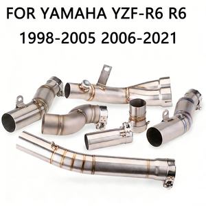 Tubo Intermedio Modificado Compatible con <span class=keywords><strong>Yamaha</strong></span> <span class=keywords><strong>YAMAHA</strong></span> <span class=keywords><strong>R6</strong></span>, para Conectar con Tubo de Escape de 51 mm, Años 98-05 06-21 - Product Image 6
