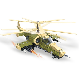 Nuovo JIESTAR KA50 Serie Militare, Elicottero Giocattolo per Bambini, Modellino in Plastica ABS Scala 1:24, Blocchi da Costruzione Assemblabili - Product Image 3