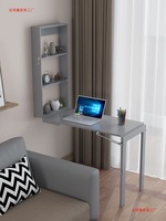 Table à manger pliante murale en bois pour la maison, idéale pour les petits appartements ; Étagère multifonctionnelle et design pliable, style ethnique