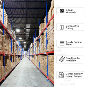 Armoire murale populaire en érable style Shaker |   Armoires de cuisine personnalisables pour les constructeurs de maisons |   Meubles de cuisine modernes en gros - Product Image 3