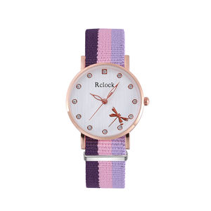 Bracelet de montre multicolore tricoté en toile élégante <span class=keywords><strong>belle</strong></span> montre à quartz pour femme bas prix accepte les montres personnalisées - Product Image 6