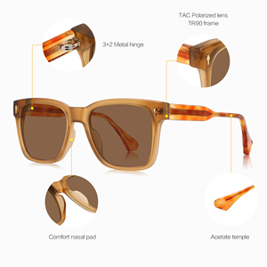 2024 recién llegados TR90 gafas de sol marco cuadrado diseñador de alta calidad gafas de sol ópticas moda elegante gafas de sol de lujo - Product Image 4