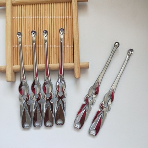 Limpiadores de oídos de tiendas de 1 y 2 yuanes, limpiadores de oídos metálicos plateados, limpiadores de oídos huecos, limpiadores de oídos en caja, limpiadores de oídos grandes. - Product Image 4