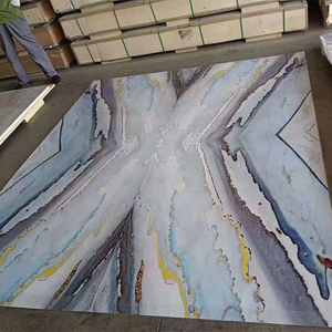 Hiện đại 3D vật nuôi bọt dán tường UV PVC đá cẩm thạch Bảng điều chỉnh không thấm nước mô hình hình học hình nền cho phòng ngủ Peel Stick cài đặt - Product Image 5