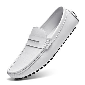 Chaussures Oxford décontractées de style britannique pour hommes, tige en maille, cuir véritable, lacets, antidérapantes, respirantes, légères, bout brillant - Product Image 1