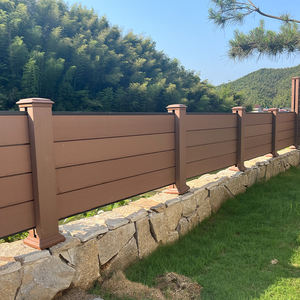 Di alta qualità Anti salita a prova di fuoco Cloture stecca orizzontale Wpc recinzione pannelli per piscina <span class=keywords><strong>Patio</strong></span> - Product Image 1