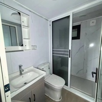 Casa Container Modulare in Acciaio Scalabile, Design con Porta Scorrevole, Ottima Traspirabilità, Installazione Rapida per Edifici per Uffici