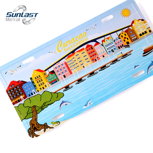 <span class=keywords><strong>Plaque</strong></span> d'immatriculation touristique décorative personnalisée Souvenirs d'île <span class=keywords><strong>de</strong></span> voiture en aluminium Machine à gaufrer personnalisée pour matériau métallique - Product Image 3