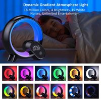 Lever du soleil alarme lampe de chevet lumière de réveil intelligente et lecture veilleuse pour adultes/enfants chambres laser Cosmos Laser étoiles projecteur