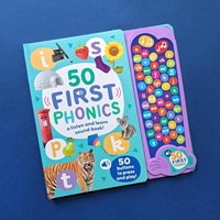 Livre sonore photo 50 boutons : Premier apprentissage des phonèmes – Un livre sonore interactif pour enfants – Grand livre sonore des premières mots