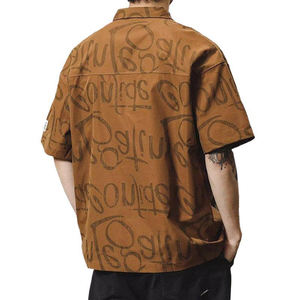 Polo à manches courtes pour homme, tendance, marque tendance, design ample, style de niche, haut de gamme, polyvalent, polo T-shirt - Product Image 4