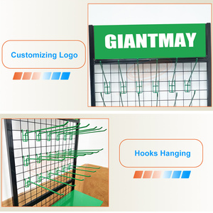 Tùy chỉnh kim loại treo móc giá lưới tường đứng cửa hàng bán lẻ dây lưới hiển thị - Product Image 6