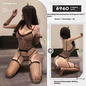 Heetverkopende <span class=keywords><strong>sexy</strong></span> kant lingerie set voor dames, met kousen, jarretelgordel, medium dikte, stevige controle, nylon. - Product Image 6