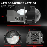 Lansko Auto Lighting Prix compétitif Lentille LED à double puce 55W/45W Projecteur à faisceau lumineux parfait