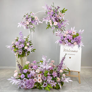 Fábrica KH Envía Directamente <span class=keywords><strong>Arreglos</strong></span> Florales Artificiales para Pasillos, Caminos de <span class=keywords><strong>Flores</strong></span> para Decoración de Interiores en Eventos y Bodas - Product Image 2