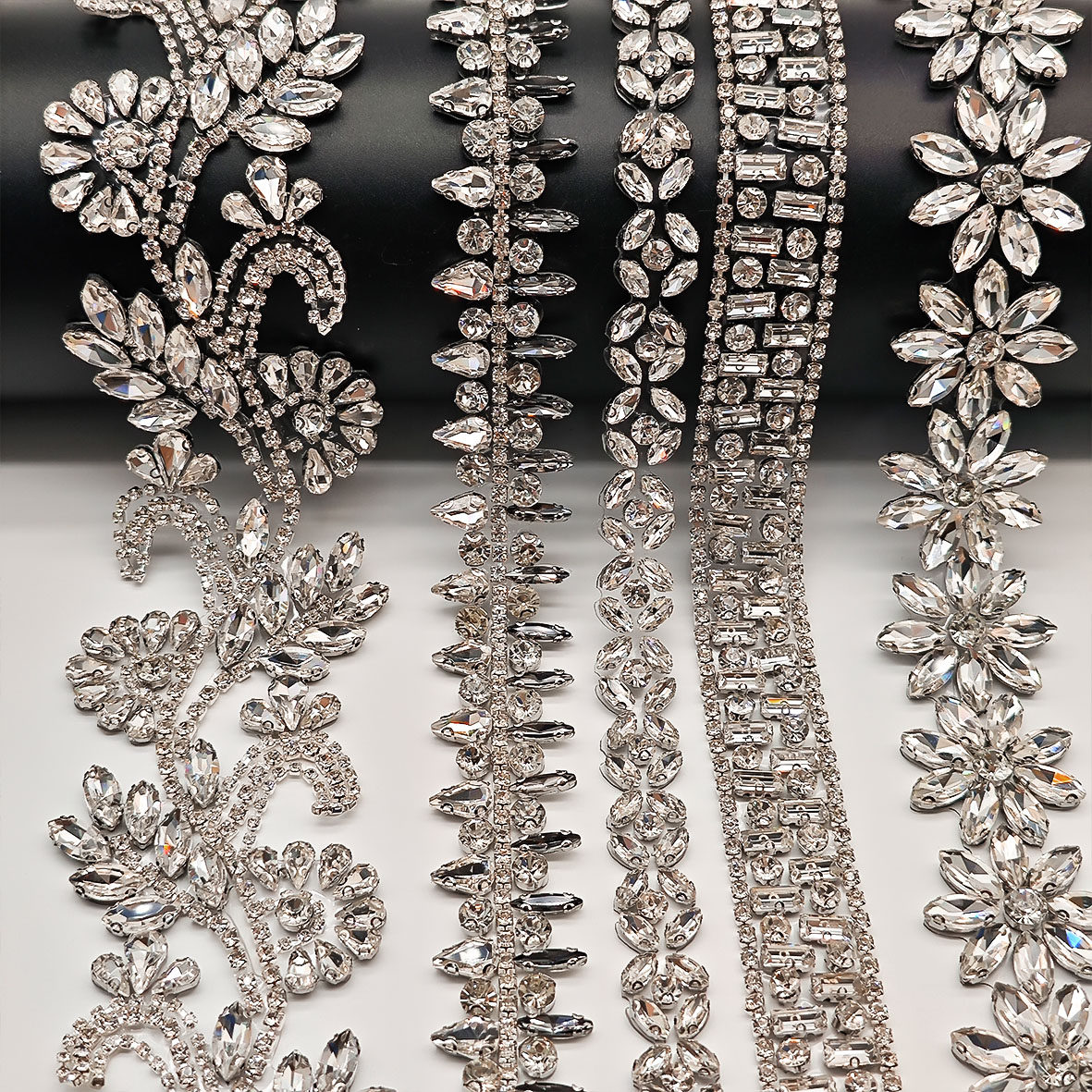Beaded Trim - Elegant Embroidered Lace for Wedding Dress Beaded Trim - Elegant Embroidered Lace for Wedding Dress