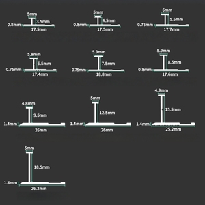 Win Top-grade sàn gỗ trang trí nhôm góc chuyển tiếp Dải Chất lượng cao kim loại gạch trang trí phụ kiện - Product Image 6