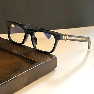 Thâm quyến thị lực thiết kế mới thương hiệu sang trọng hình chữ nhật màu đen bạc trong suốt theo toa bán buôn Kính đọc sách khung - Product Image 3