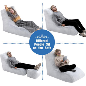 Custom Recliner Beanbag <b>Sofa</b> Extra Soft Fill For <b>Small</b> Apartments Bedrooms Balconies Tatami Mats - Product Image 3