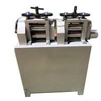 Nouvelle arrivée 2.2KW robuste 3HP laminoir électrique acier double têtes roulant bijoux faisant la Machine pour la fabrication de bijoux