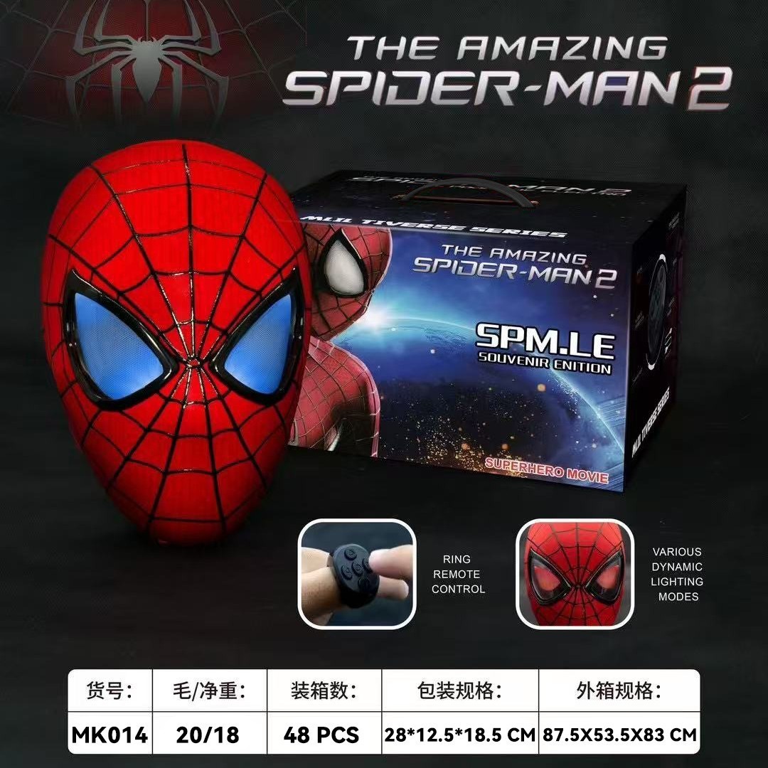 Spider Man Mask Remote Control + LED Eye Lights + USB Charging