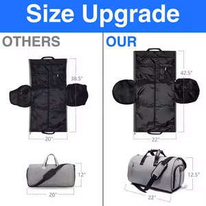 Sacs de voyage 2 en 1 à suspendre, sacs de voyage en tissu pour costume, sacs de voyage à main, sacs de vêtements en tissu pour <span class=keywords><strong>blazer</strong></span> - Product Image 3