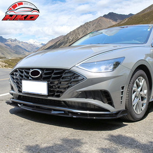 Convient pour Hyundai Sonata 2020-2023, lèvre de pare-chocs avant style CK, noir brillant - Product Image 4