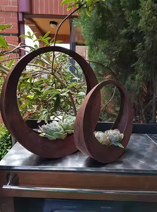 Jardinera de Acero Corten para Decoración Artística, Maceta Grande para Exteriores, Adorno para Jardín o Patio Trasero, Tamaño Personalizado - Product Image 6