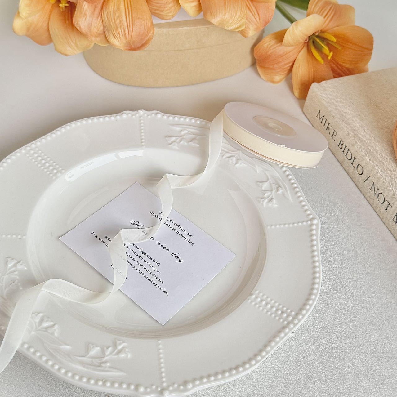 Fil de gelée blanc 1 cm, 20 yards