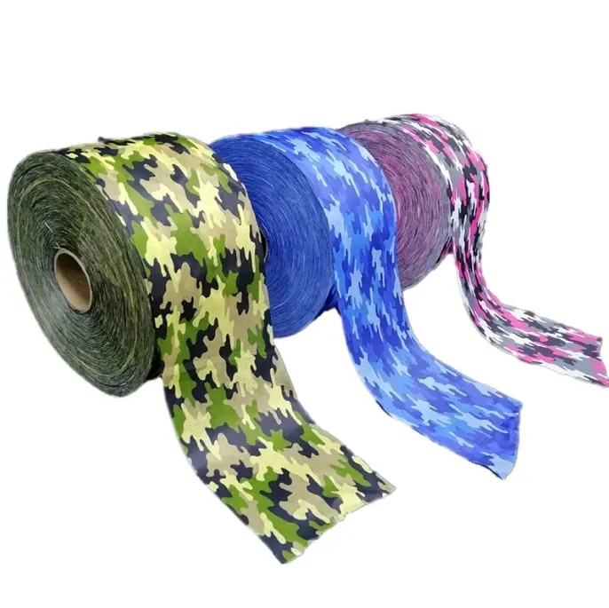 Harga pabrik Spunlace pernapasan baik kain non-tenun gulungan Spunlace kain Nonwoven warna-warni Spunlace