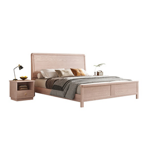 Cama Doble <span class=keywords><strong>de</strong></span> Madera Maciza <span class=keywords><strong>de</strong></span> Fresno <span class=keywords><strong>de</strong></span> Lujo Premium con Lámpara, Muebles <span class=keywords><strong>de</strong></span> Dormitorio, <span class=keywords><strong>Camas</strong></span> <span class=keywords><strong>de</strong></span> Madera, <span class=keywords><strong>Camas</strong></span> King Size con Almacenamiento - Product Image 3