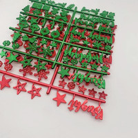 Nouvelles couleurs vert et rouge, lettres de Noël pour tableau à lettres en feutre interchangeable