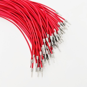 Op maat gemaakte voor-geïsoleerde vorkterminal-aansluitkabel, rood-zwart, elektrische jumperkabel voor bedieningspaneelbedrading - Product Image 4