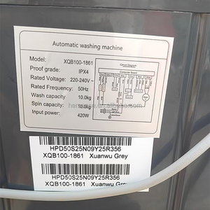 Lavadora Automática de Carga Superior de 10 kg, Portátil, de Gran Capacidad, Nueva, con Operación en Inglés, para el Hogar - Product Image 6