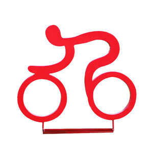 Sculpture de <span class=keywords><strong>Jardin</strong></span> Minimaliste Moderne Faite à la Main en Fibre de Verre, Ornement de Cycliste pour l'Extérieur, l'École, la Course et les Sports - Product Image 5