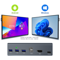 Layar Panel Datar Interaktif 4K 65 75 86 Inci Android 14 Smart Board Papan Tulis Digital Sentuh 40 Titik untuk Rapat Kelas