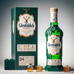 Whisky Chai Xây Dựng Khối Thiết Lập Tự Làm Phong Cách Xây Dựng Đồ Chơi Cho Người Lớn Thư Giãn Nhà Thanh Trang Trí Nội Thất Làm Bằng Nhựa - Product Image 2