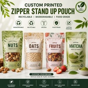 Wholesale Custom Ziplock Resistant Stand up Pouch Food Grade <b>Zip</b> Lock Frozen Dried <b>Bags</b> Doypack Gummies Cookie Packaging <b>Bags</b> - Product Image 1